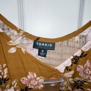 Torrid button down Cami